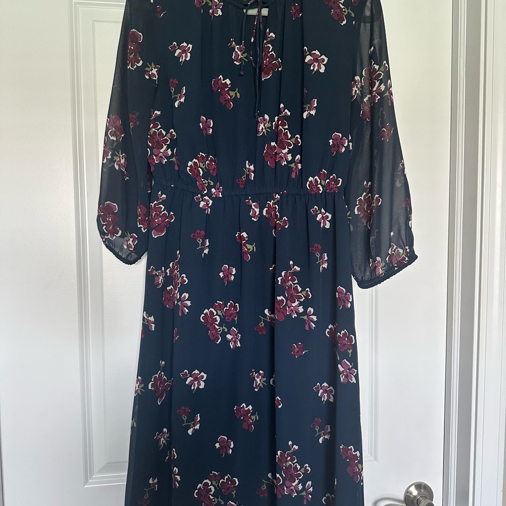 Floral Navy Dress